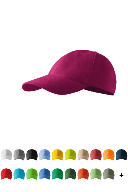 6 skydelių dangtelis, fuksija