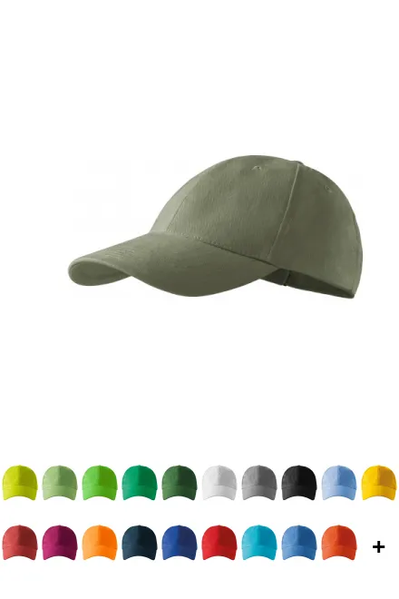 6 skydelių dangtelis, khaki