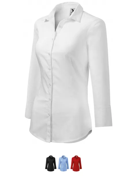 Moteriška palaidinė ilgomis rankovėmis, balta