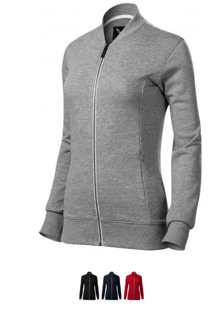 Moteriškas sportinis marškinėliai su paslėptomis kišenėmis, tamsiai pilkas marmuras