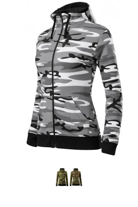 Moteriški maskuojami sportiniai marškinėliai, maskuotis pilka