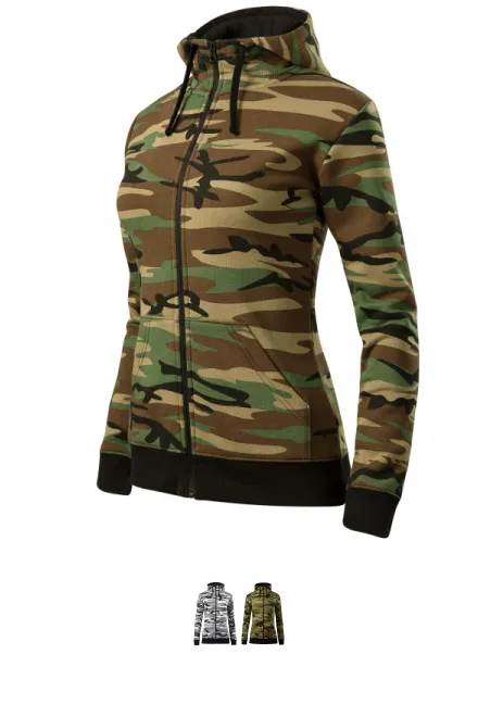 Moteriški maskuojami sportiniai marškinėliai, maskuotis ruda