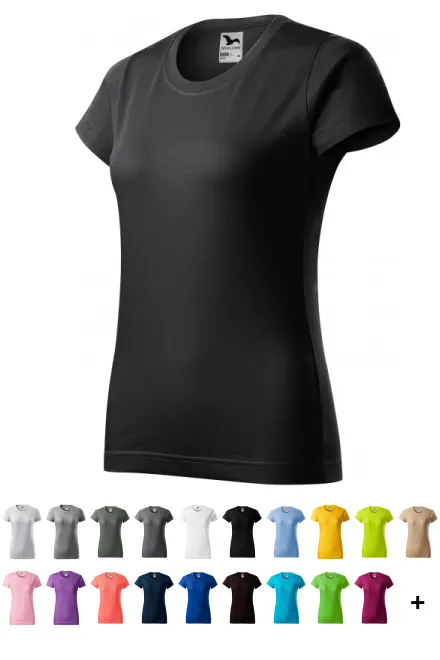 Moteriški paprasti marškinėliai, juodmedžio pilka