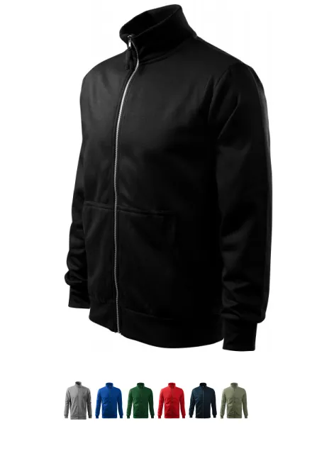 Paprasti vyriški marškinėliai be gobtuvo, juoda