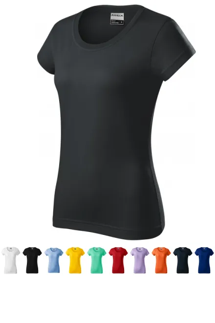 Patvarūs moteriški marškinėliai, juodmedžio pilka