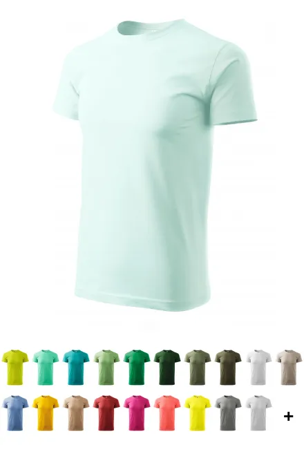 „Unisex“ didesnio svorio marškinėliai, ledo žalia