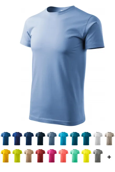 „Unisex“ didesnio svorio marškinėliai, mėlynas dangus