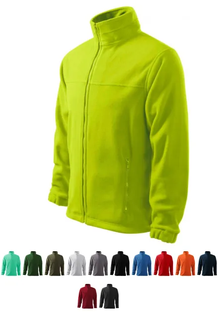 Vyriška vilnonė striukė, kalkių žalia