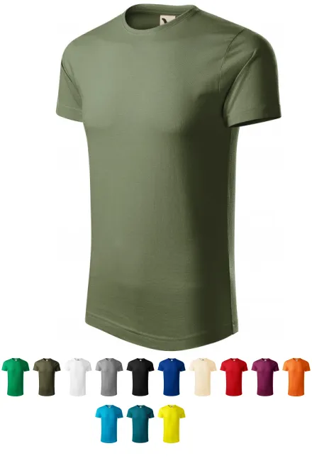 Vyriški ekologiškos medvilnės marškinėliai, khaki