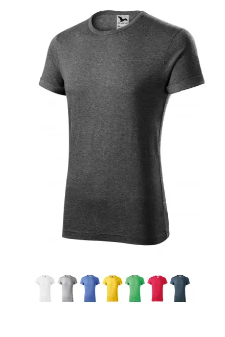 Vyriški marškinėliai susuktomis rankovėmis, juodas marmuras