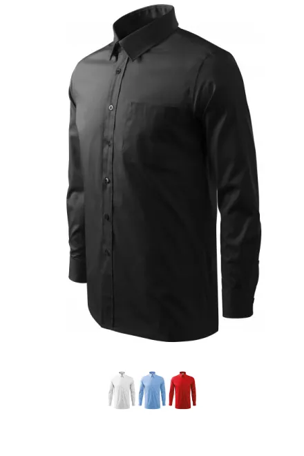 Vyriški marškiniai ilgomis rankovėmis, juoda