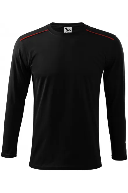 Marškinėliai ilgomis rankovėmis - juoda, 3XL