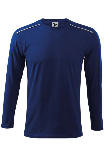 Marškinėliai ilgomis rankovėmis - karališkai mėlyna, 3XL