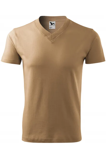 Marškinėliai trumpomis rankovėmis, vidutinio svorio - smėlėtas, 3XL