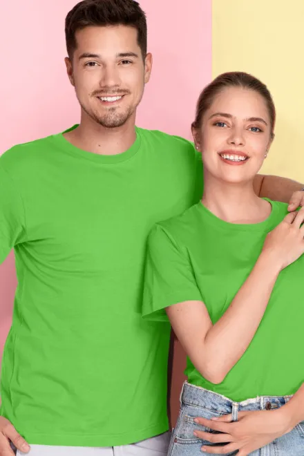 Lengvi marškinėliai trumpomis rankovėmis, obuolių žalia