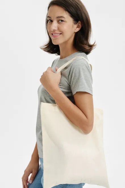 Mažas pirkinių krepšys, natūralus