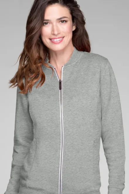 Moteriškas sportinis marškinėliai su paslėptomis kišenėmis, tamsiai pilkas marmuras