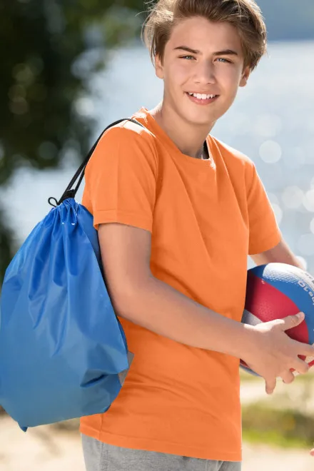 Sportiniai marškinėliai vaikams, neoninis mandarinas