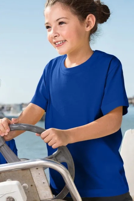 Vaikiški lengvi marškinėliai, karališkai mėlyna