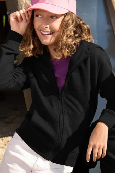 Vaikiški marškinėliai su gobtuvu, juoda