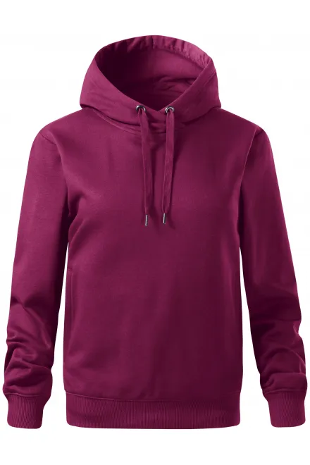 Patogus moteriškas megztinis su gobtuvu - fuksija, M