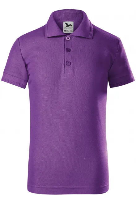 Polo marškinėliai vaikams - violetinė, 146 cm / 10 metai
