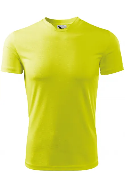 Sportiniai marškinėliai vaikams - neoninis geltonas, 134 cm / 8 metai