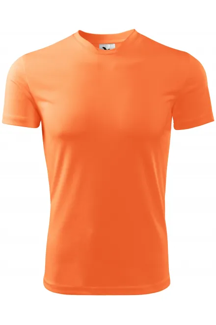 Sportiniai marškinėliai vaikams - neoninis mandarinas, 134 cm / 8 metai