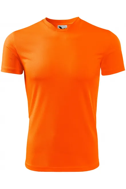 Sportiniai marškinėliai vaikams - neoninis oranžinis, 134 cm / 8 metai