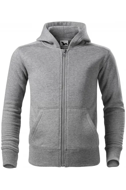 Vaikiški marškinėliai su gobtuvu - tamsiai pilkas marmuras, 158 cm / 12 metai