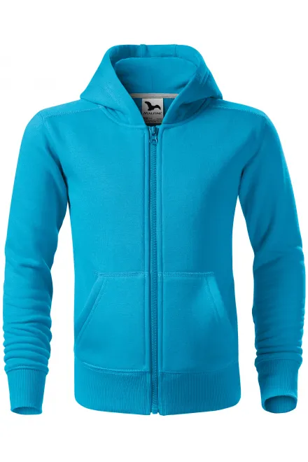 Vaikiški marškinėliai su gobtuvu - turkis, 158 cm / 12 metai