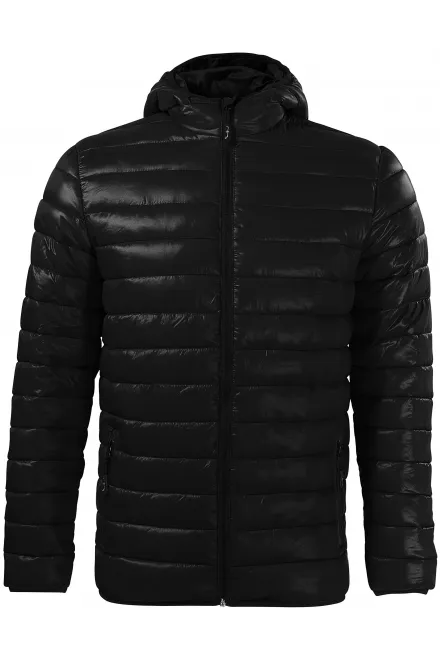 Vyriškas dygsniuotas švarkas - juoda, M