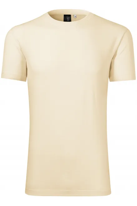Vyriški marškinėliai iš merino vilnos - migdolų, L
